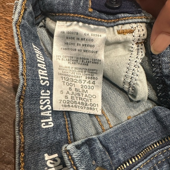 Wrangler Classic Straight Blue Little Boy Denim Jeans - Picture 4 of 11